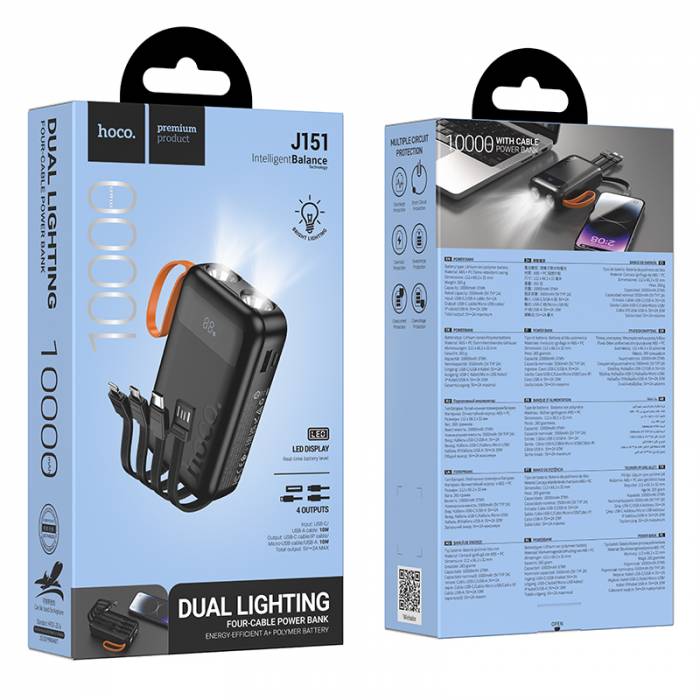 Портативный аккумулятор Hoco J151 100000mAh (black)