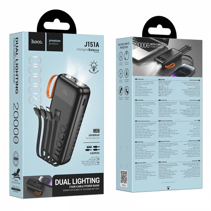Портативный аккумулятор Hoco J151A 200000mAh (black)
