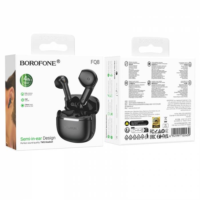 Беспроводные наушники Borofone FQ8 (black)