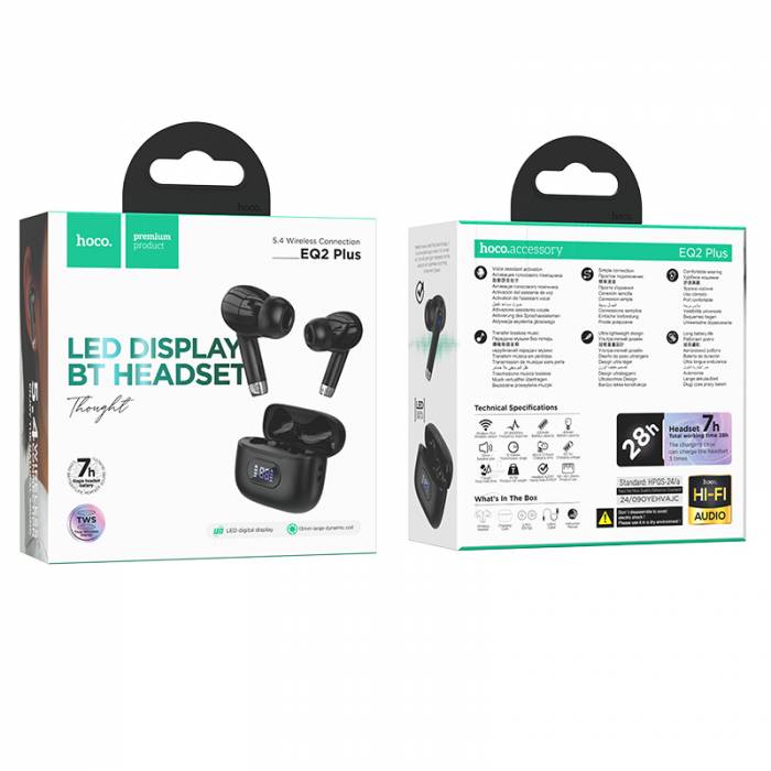 Беспроводные наушники Hoco EQ2 Plus (black)