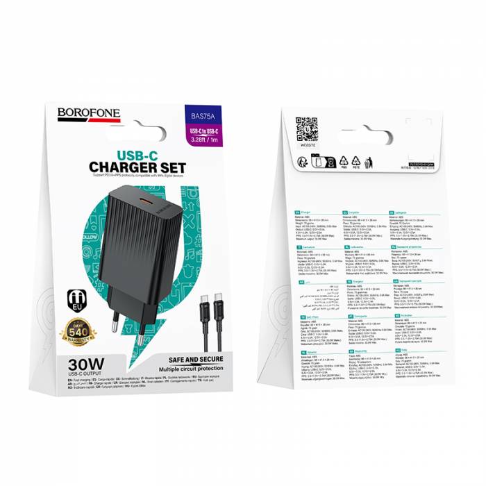 Зарядное устройство для Type-C PD30W Borofone BAS75A (black)