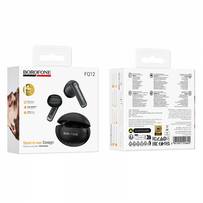 Беспроводные наушники Borofone FQ12 (black)