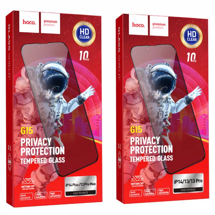 Защитное стекло Privacy Hoco G15 Iphone X/XS/11 Pro в упаковке 10шт. цена за шт.