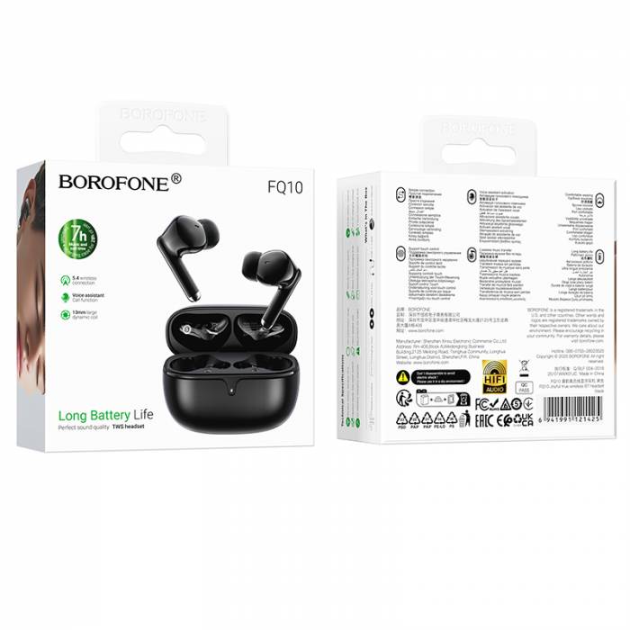Беспроводные наушники Borofone FQ10 (black)