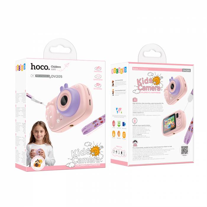 Детская камера Hoco DV205 с 2 объективами (pink)