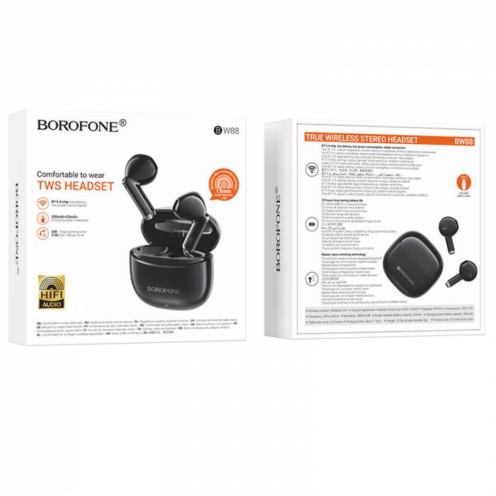 Беспроводные наушники Borofone BW88 (black)