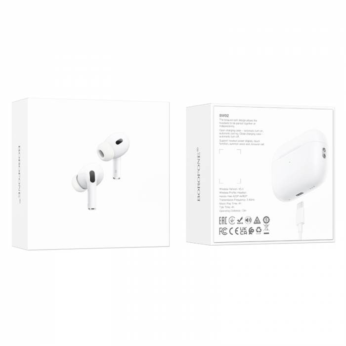 Беспроводные наушники Borofone BW92 (white)