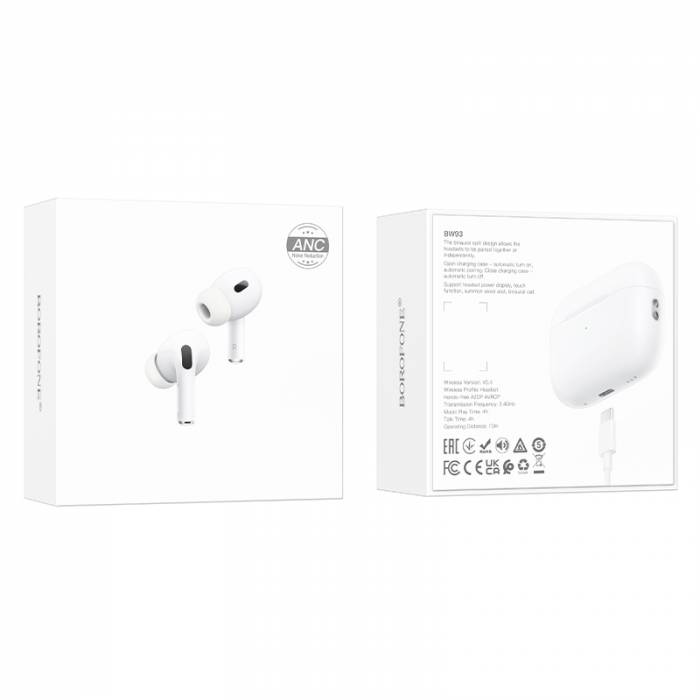 Беспроводные наушники Borofone BW93 ANC  (white)