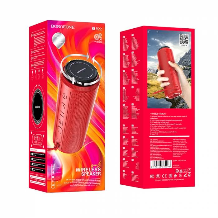 Портативная колонка Borofone BR22 (red)