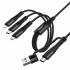Кабель USB 3in1 (USB/S,Lightning, Type-C,Micro,) Hoco X123 (black)
