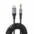 Аудио кабель AUX для Type-C Hoco UPA33B (black)