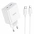 Зарядное устройство на Lightning Hoco C108A PD35W  + QC3.0 dual port(2c) (White)