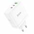 Зарядное устройство Hoco N30 PD65W dual port(2c)+USB-A (White)