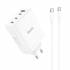 Зарядное устройство Hoco 3USB-C+USB N31 PD100W для Type-C (white) (2 года гарантия на "N" серию) 