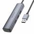 BOROFONE DH12 Smart 4-в-1 конвертер (USB на USB2.0*4)(L=1.2M) (metal grey)