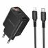 Зарядное устройство на Lightning PD20W+QC3.0 Borofone BA96A (black)
