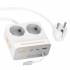  AC28 Descanso (PD45W/2C1A) зарядное устройство с 2 розетками 2m (white)