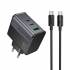 Зарядное устройство PD70W(2C1A) для Type-C Hoco CS75A (black)