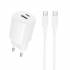 Зарядное устройство на Type-C PD20W+QC3.0 Borofone BA104A (white)