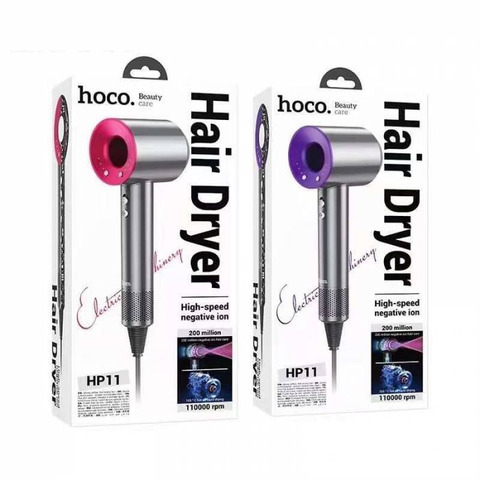 Фен для волос с дисплеем  Hoco HP11 Plus (Purple)