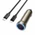 Автомобильное зарядное устройство для Lightning Hoco Z54B PD60W(2C) (metal grey)