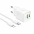 Зарядное устройство Hoco N65 PD20W+QC3.0 для Lightning (white)