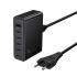 Зарядное устройство PD45W 6-портов (5C1A) Hoco C150A (black)