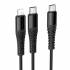 Кабель USB 2in1 (Lightning, Type-C, Type-C) Hoco X123 (black)