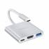 HB14 Easy use Type-C адаптер (Type-C на USB3.0+HDMI+PD)