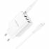 Зарядное устройство для Lightning Borofone BA79A PD20W + 3USB (white)