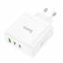 Зарядное устройство Hoco N30 PD65W dual port(2c)+USB-A (White)