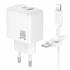 Зарядное устройство PD30W USB-C+USB Для Lightning QC3.0 Borofone BAS45A (white)