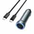 Автомобильное зарядное устройство для Type-C Hoco Z54A PD30W+QC3.0 (metal grey)