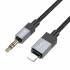 Аудио кабель AUX для Lightning Hoco UPA32A (black)