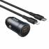 Автомобильное зарядное устройство для Lightning Hoco Z62A PD30W (metal grey)