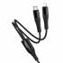 Кабель USB 2in1 (Lightning, Type-C, Type-C) Hoco X123 (black)