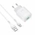 Зарядное устройство на Micro-USB Hoco C72Q QC3.0 (white)