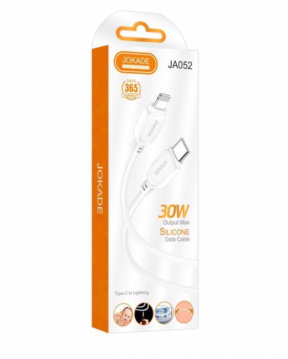 Кабель Type-C на Lightning 30W Jokade JA052 (white)