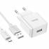 Зарядное устройство на Micro-USB Hoco C106A (white)