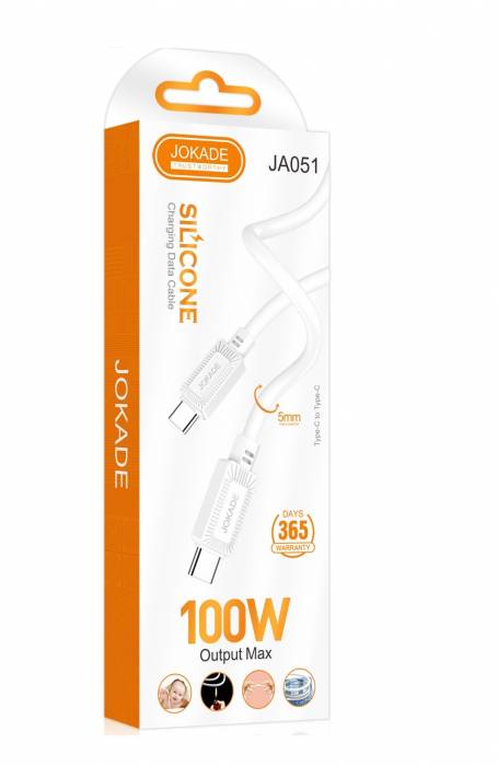 Кабель Type-C на Type-C 100W Jokade JA051 (white)