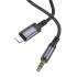 Аудио кабель AUX на Lightning Borofone BL24 (metal grey)