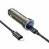 Автомобильное зарядное устройство для Lightning Hoco Z54B PD60W(2C) (metal grey)