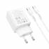 Зарядное устройство Hoco N69 PD20W+QC3.0 для Type-C (white)