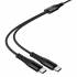 Кабель USB 2in1 (Type-C, Type-C, Type-C) Hoco X123 (black)