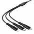 Кабель USB 3in1 (USB/S,Lightning, Type-C,Micro,) Hoco X123 (black)
