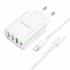 Зарядное устройство для Lightning Borofone BA79A PD20W + 3USB (white)