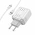 Зарядное устройство для Lightning Hoco C136A PD45W USB-C + USB-A QC3.0 (white)