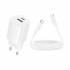 Зарядное устройство на Type-C PD20W+QC3.0 Borofone BA104A (white)