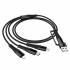 Кабель USB 3in1 (USB/S,Lightning, Type-C,Micro,) Hoco X123 (black)