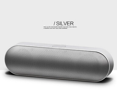 Портативная колонка Koleer S812 (silver)